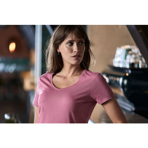 Tee Jays Womens Luxury V-Neck Tee BLACK L