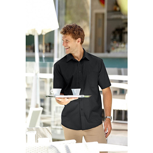 65116 CL FOTL Mens Poplin Shirt Short Sleeve CLEARANCE