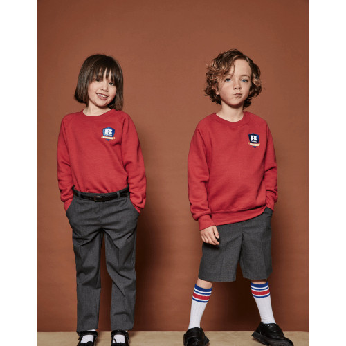 Jerzees Schoolgear Kids Raglan Sweatshirt 1-2 Black