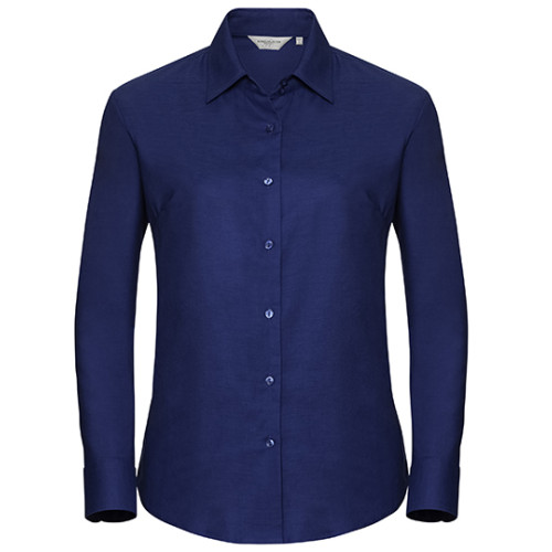 932F CL Russell Ladies Long Sleeve Easy Care Oxford Shirt        CLEARANCE