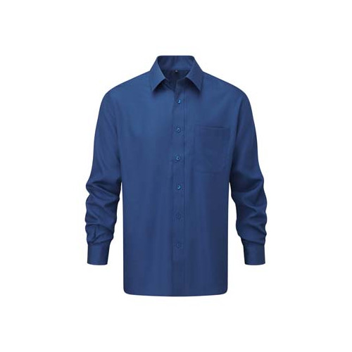 934M CL Russell Long Sleeve Easy Care Poplin Shirt CLEARANCE