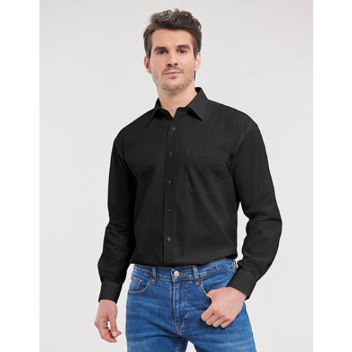 936M&Acirc;&nbsp;Russell Men&Acirc;&acute;s L/S Pure Cotton Easy Care Poplin Shirt