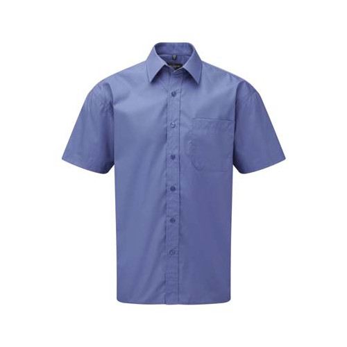 937M CL Russell Short Sleeve Easy Care Cotton Poplin Shirt        CLEARANCE