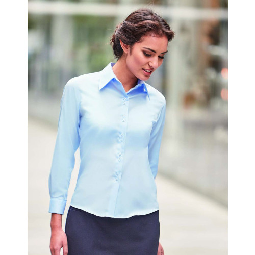 956F&Acirc;&nbsp;Russell Ladies&Acirc;&acute; L/S Ultimate Non-Iron Shirt