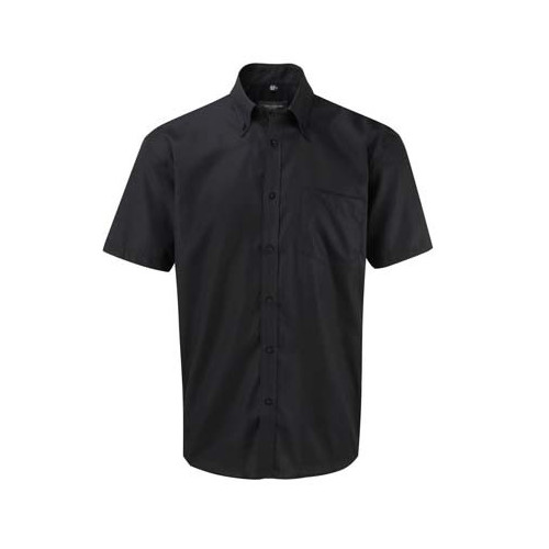 Russell Collection Short Sleeve Ultimate Non-Iron Shirt 15 Black