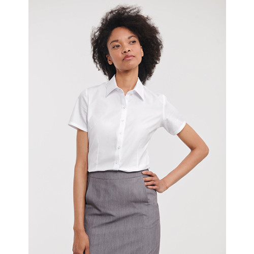 963F&Acirc;&nbsp;Russell Herringbone Ladies SS Shirt