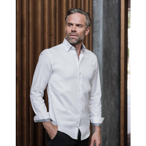 964M CL Russell L/S TAILORED HERRINGBONE SHIRT        CLEARANCE