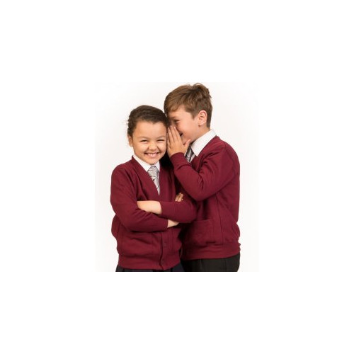 Kids Cardigan Academy Claret 3-4