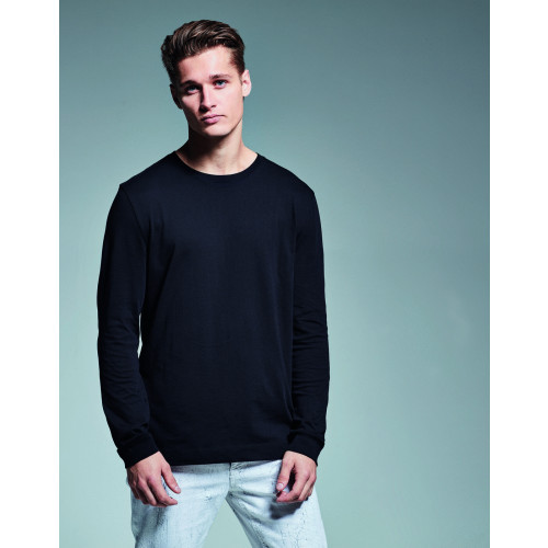 MENS ANTHEM LONG SLEEVE TSHIRT BLACK  M