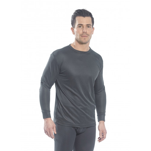 Portwest Base Layer Thermal Top L/S Black L