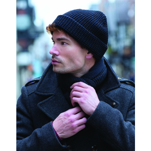 BB422 Beechfield Classic Waffle Knit Beanie