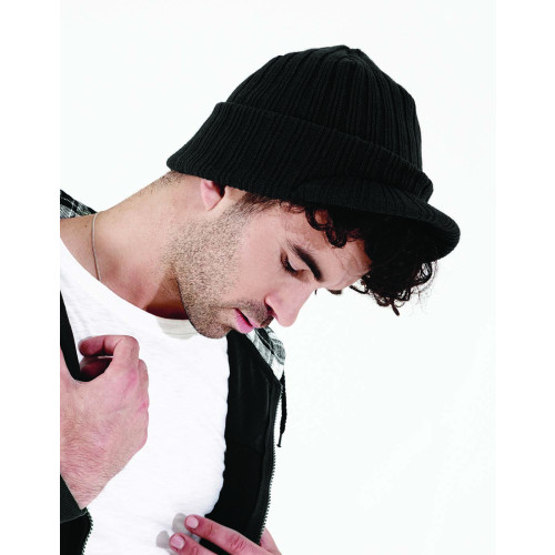 BB448 CL Beechfield Peaked Beanie        CLEARANCE