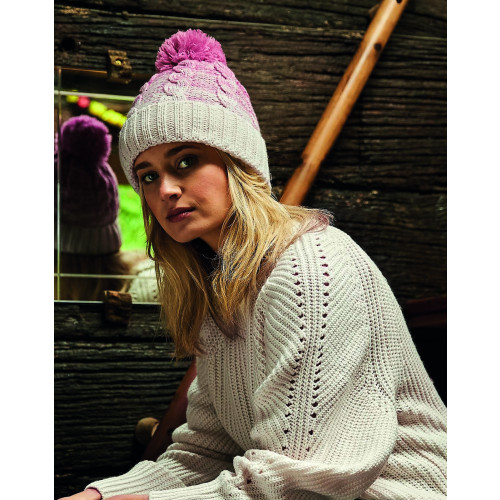 BB459 Beechfield Ombré Pom Pom Beanie