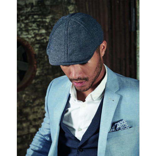 Summer Gatsby Cap One Size Blue Linen