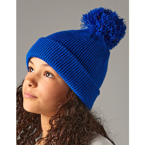 BB406B Beechfield Kids Reflective Bobble Beanie