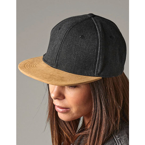 BB668 Suede Peak Snapback Cap