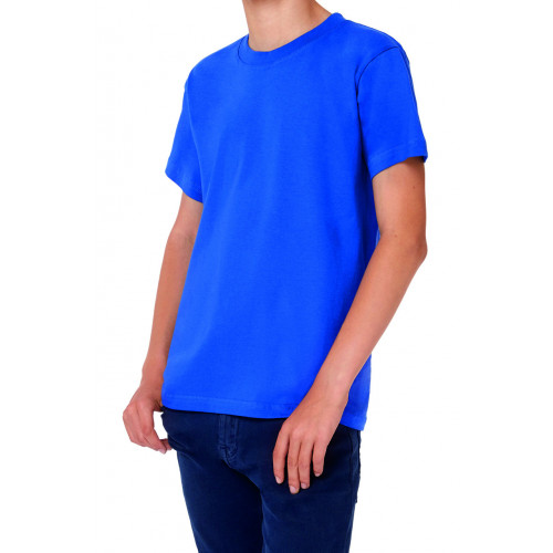 B & C Kids´ T-Shirt Exact 190 Ash (Heather) 3/4 (98/104)
