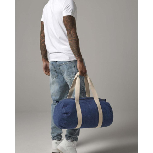 BG646Â Denim Barrel Bag