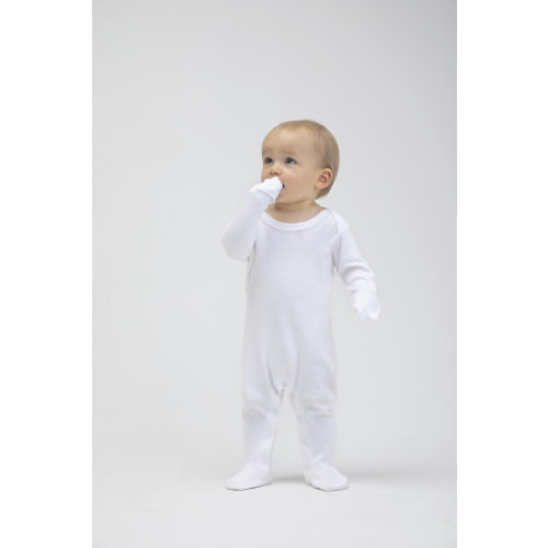 Babybugz Baby Envelope Sleepsuit With Scratch Mitts Natural 0-3M