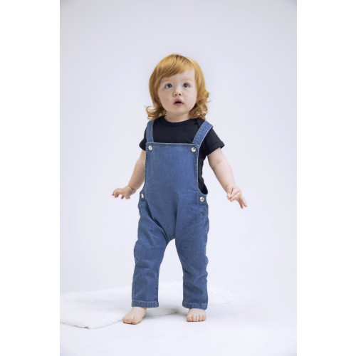 Babybugz Baby Rocks Denim Dungarees Denim Blue 3-6M