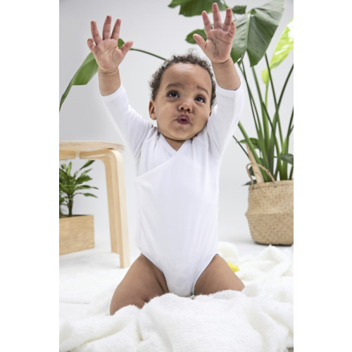 BZ60Â Babybugz BABY LONG SLEEVE KIMONO BODYSUIT