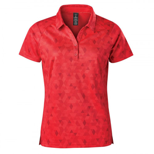 W'S GALAPAGOS S/S POLO BRIGHT RED 2XL