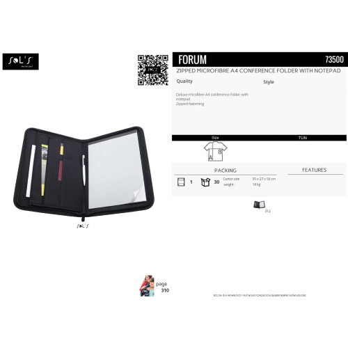 FORUM BLACK ONE SIZE