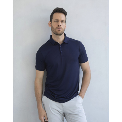 MENS STRETCH POLO WICK FINISH NAVY M