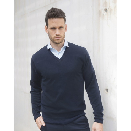 H760 Henbury CASHMERE TOUCH V-NECK JUMPER