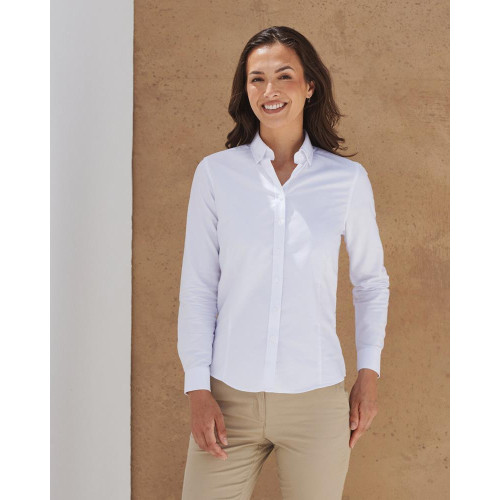 H513R LADIES LONG SLEEVE MODERN OXFORD SHIRT - REGULAR FIT