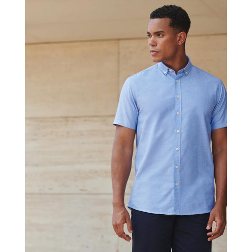 H517R Henbury Modern S/Sleeve Regular Fit Oxford Shirt