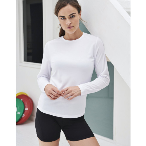 JC012 AWDIS Just Cool Girlie Long Sleeve T-Shirt