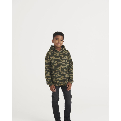 JH014B AWDIS KIDS CAMO HOODIE