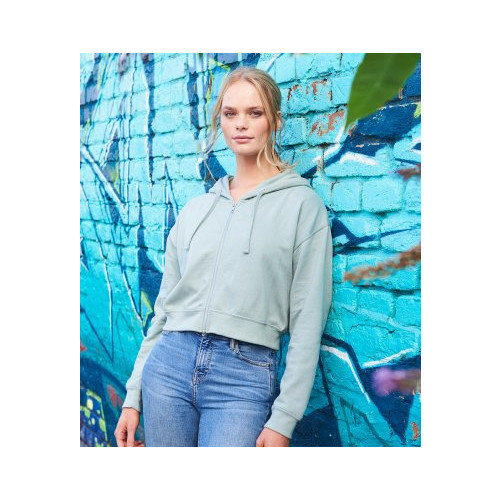 JH065 WOMEN'S FASHION CROPPED ZOODIE