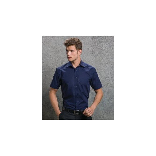 Short Sleeve Business Shirt 15.5 Black