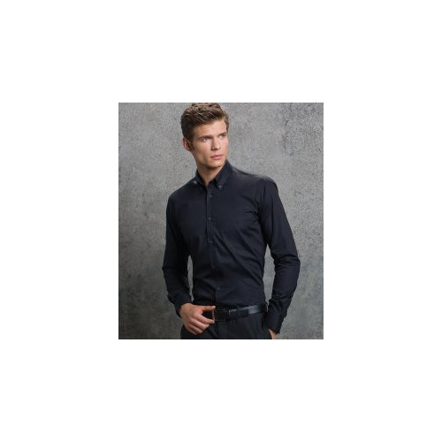 Premium Long Sleeve Slim Fit Oxford Shirt 14 Light Blue