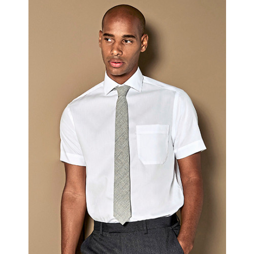 Short Sleeve Premium Non-Iron Corporate Shirt 14.5 White