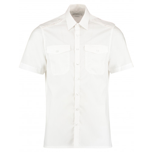 Short Sleeve Pilot Shirt 19 White