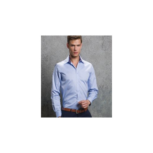 Long Sleeve Contrast Premium Oxford Shirt L Light Blue/Navy