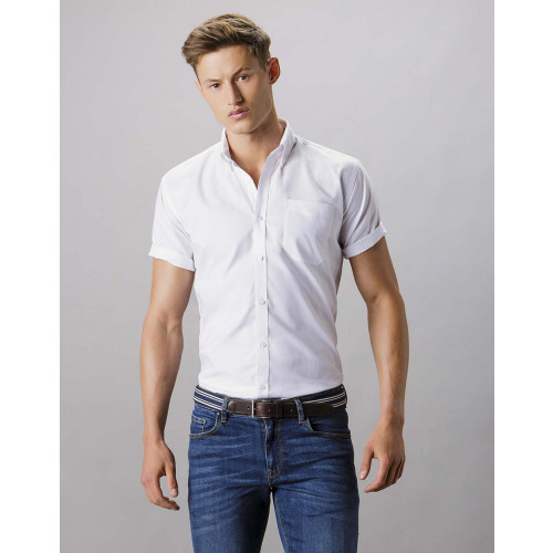 KK183 Slim Fit Short Sleeve Oxford Shirt