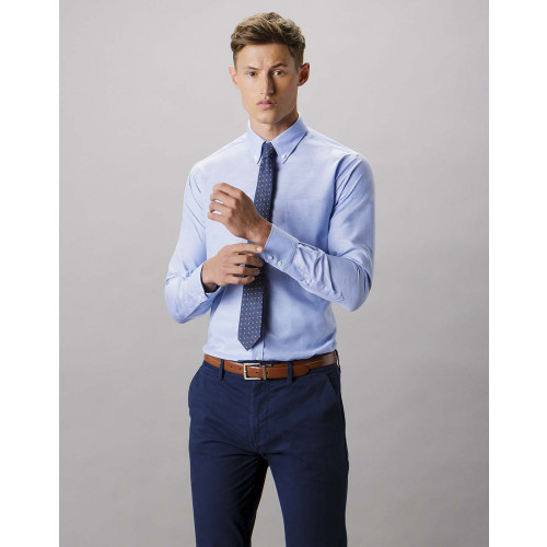 KK184 Slim Fit Workwear L/S Oxford Shirt