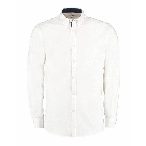 K190 CL Kustom Kit Long Sleeve Contrast Premium Oxford Button Collar Shirt        CLEARANCE