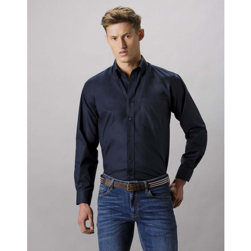 Long Sleeve Workwear Oxford Shirt 14.5 Black