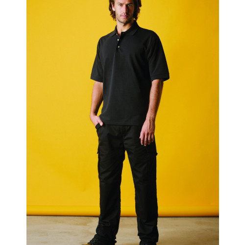 ChunkyÂ® Poly/Cotton PiquÃ© Polo Shirt S Black