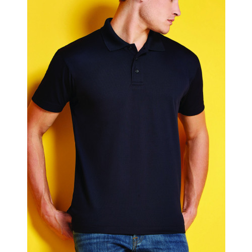 REGULAR FIT COOLTEX PLUS MICRO MESH POLO Black M