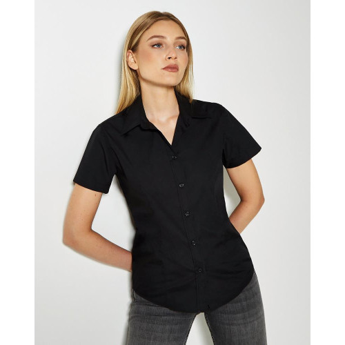 KK728 LADIES CLASSIC FIT WORKFORCE POPLIN S/SLEEVE SHIRT