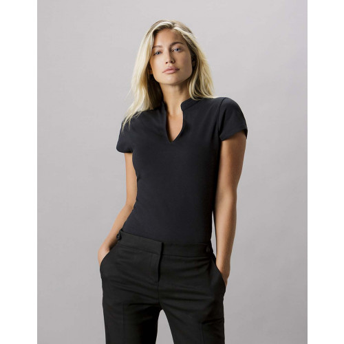 K770&Acirc;&nbsp;Kustom Kit LADIES REGULAR FIT MANDARIN COLLAR TOP