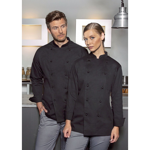 Karlowsky Chef Jacket Basic Black (ca. Pantone 419C) XS