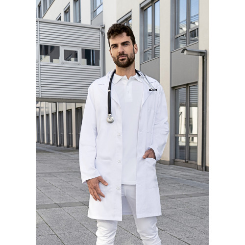 Karlowsky Men&Acirc;&acute;s Workcoat Basic 100 White S