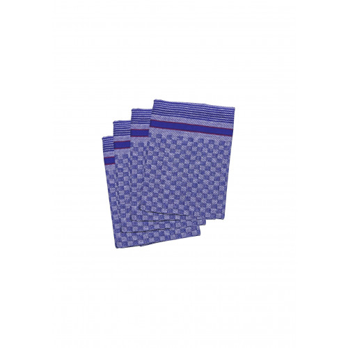 Karlowsky Pit Towel (pack of 10 pieces) Blue (checked) 45 x 90 cm